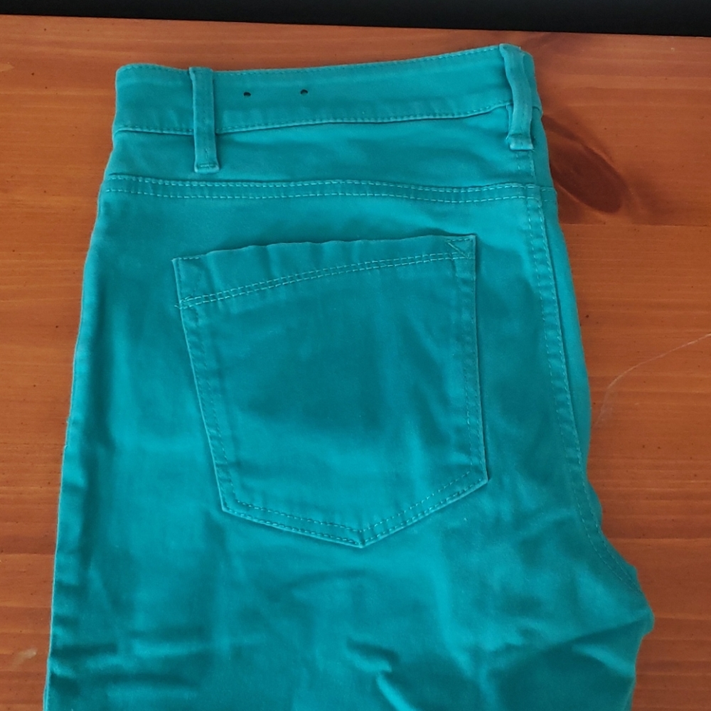 Express colored jeans Aqua/Turquoise
